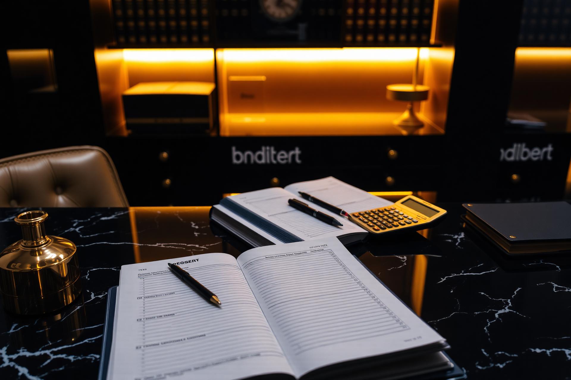 Elegant bookkeeping workspace
